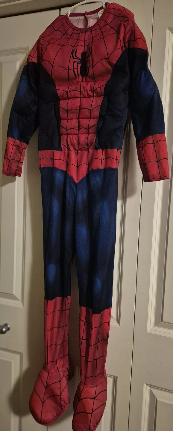SpiderMan Costume, Size Medium