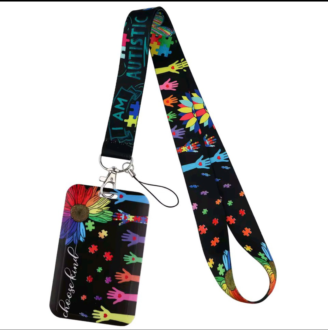 New! Autism Awareness Lanyard & Badge Holder