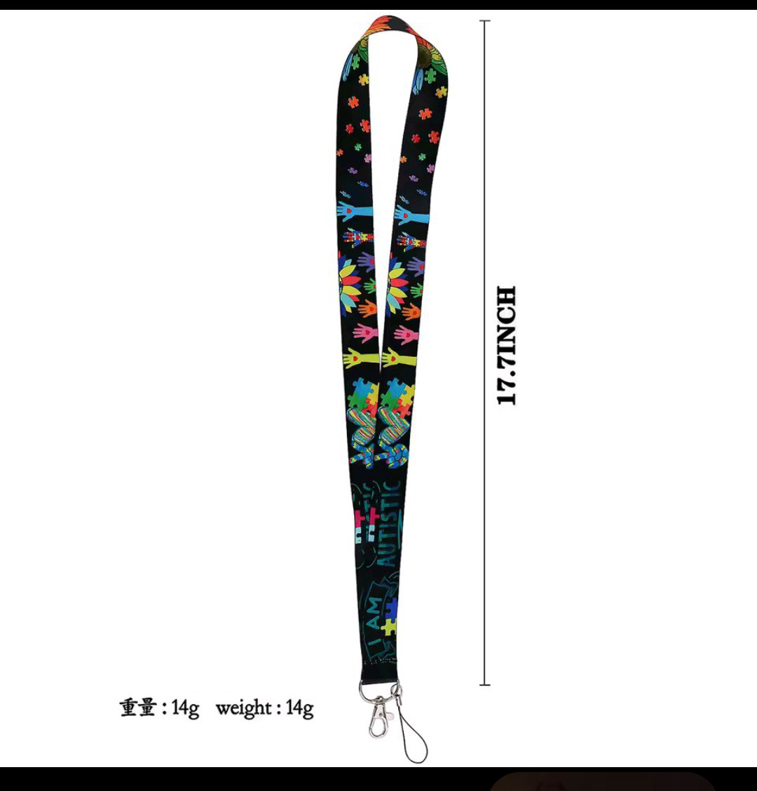 New! Autism Awareness Lanyard & Badge Holder - photo 3