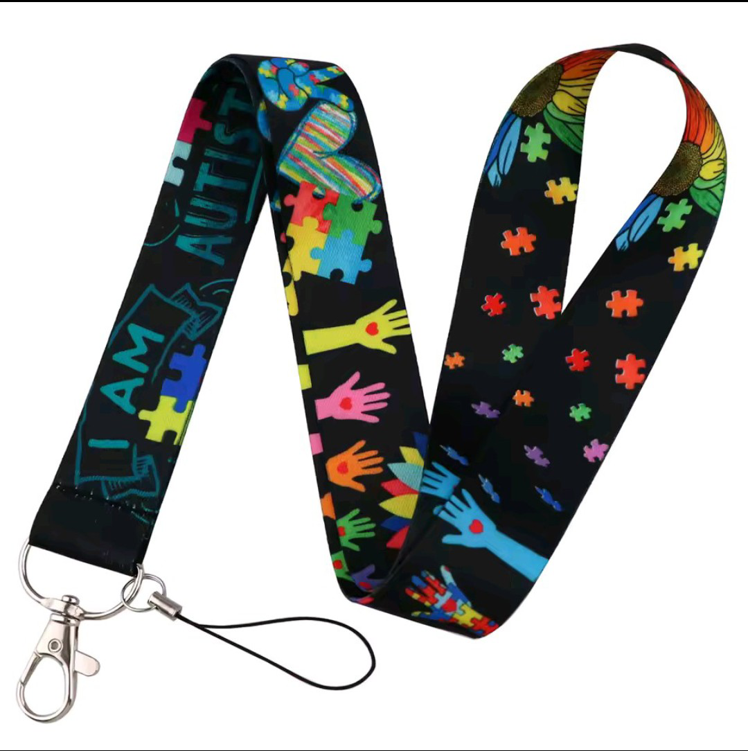 New! Autism Awareness Lanyard & Badge Holder - photo 5