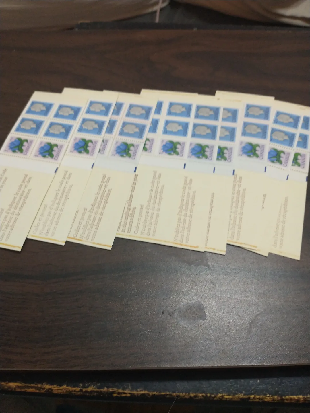 Nice, 9 1977 Canada 50 cent booklets, 3 offset thumbnail