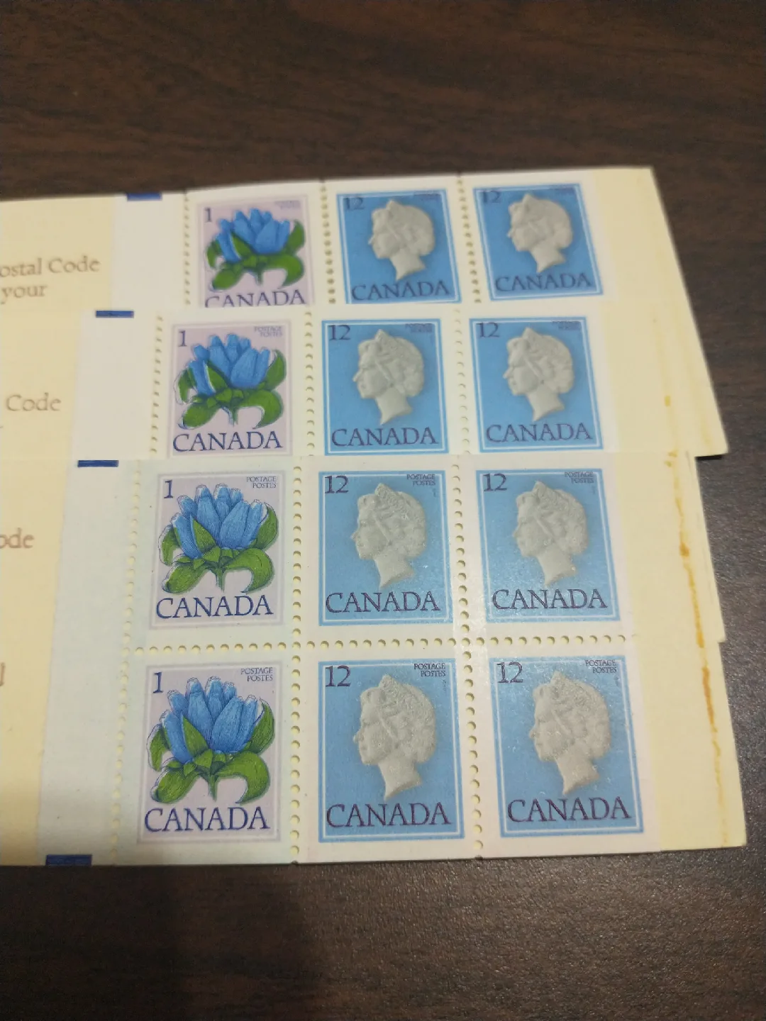 Nice, 9 1977 Canada 50 cent booklets, 3 offset image indicator(4)