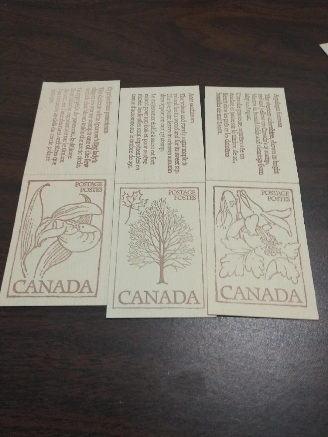 Nice, 9 1977 Canada 50 cent booklets, 3 offset image indicator(5)