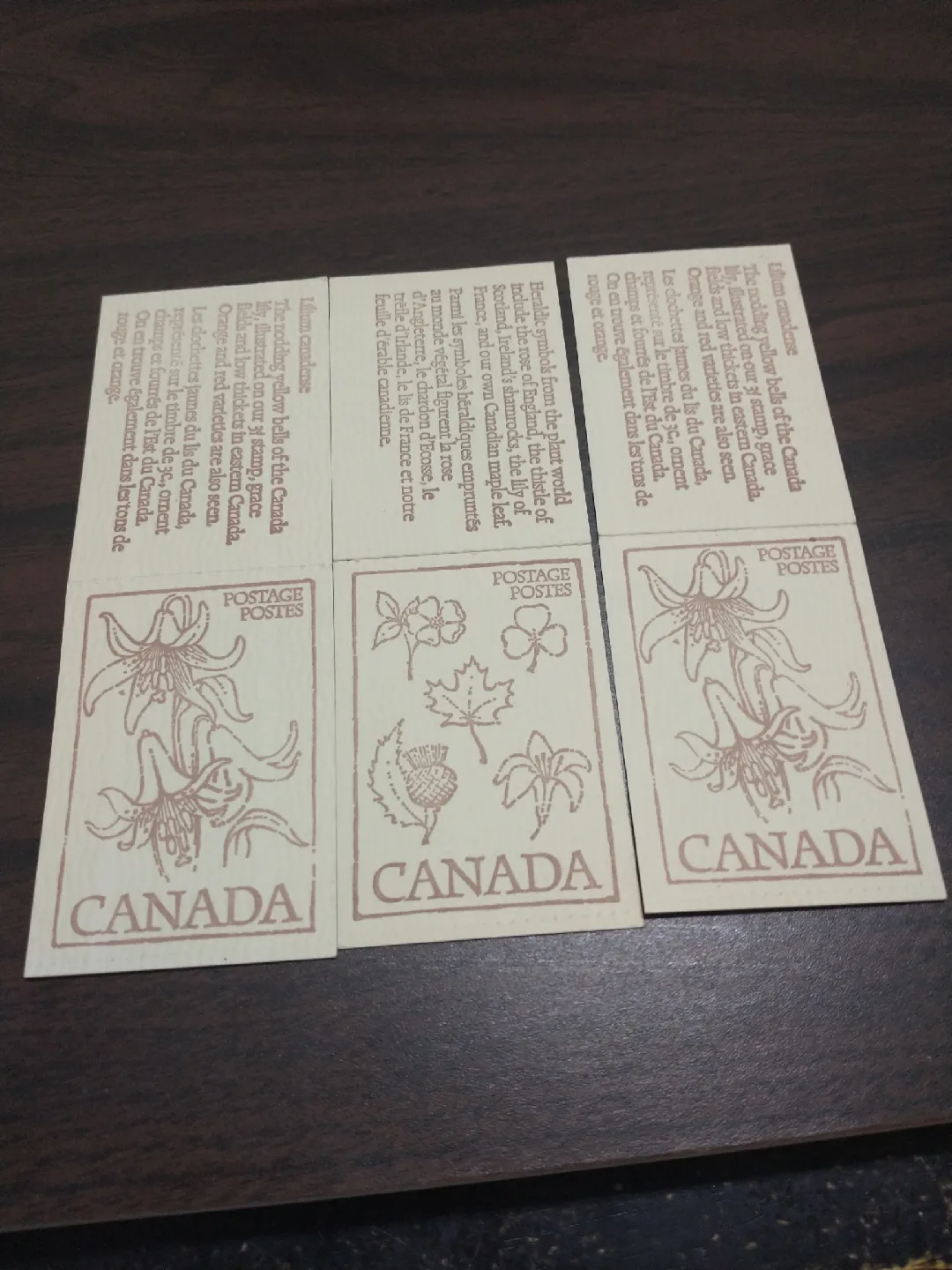 Nice, 9 1977 Canada 50 cent booklets, 3 offset image indicator(7)