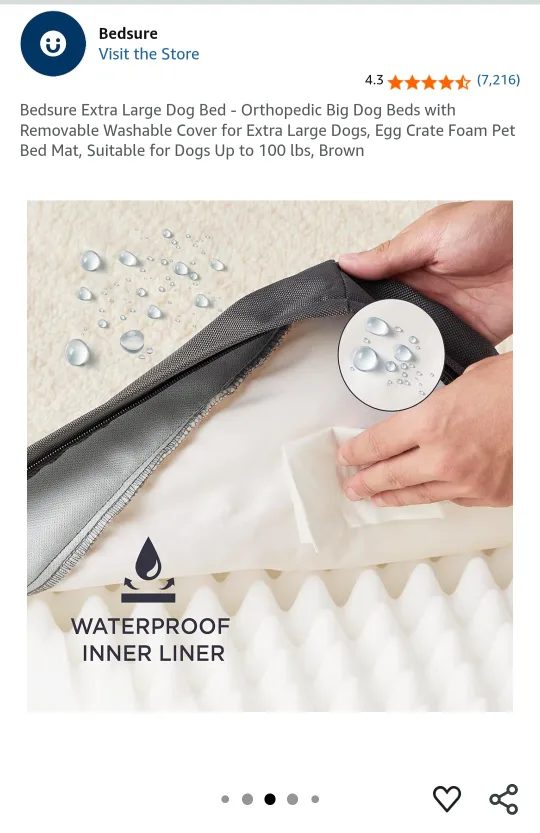 Bedsure Extra Large Dog Bed - Orthopedic image indicator(5)