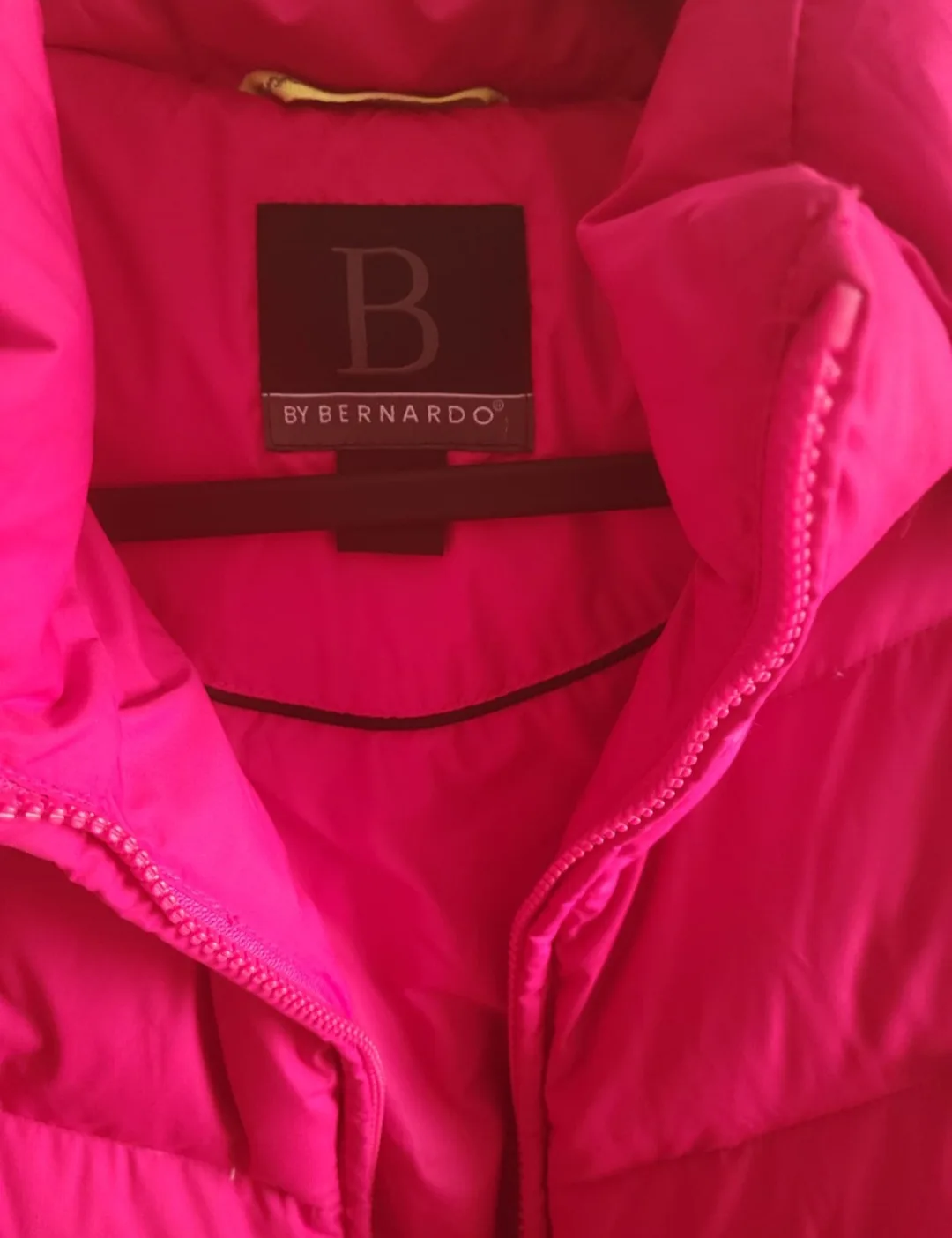 Bernardo Puffer Coat - Pink, Fur Hood image indicator(7)