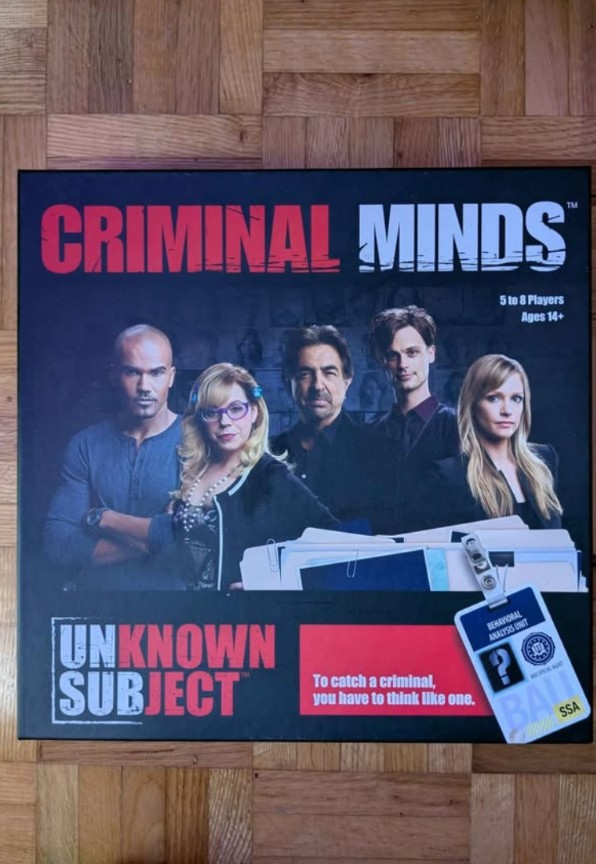 Criminal Minds: Unknown Subject Board Game