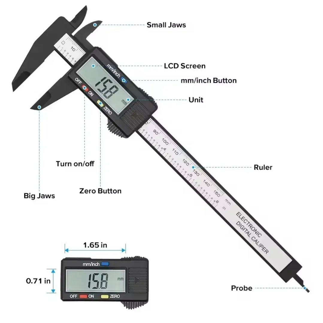 Digital Caliper 150mm Measuring Range image indicator(4)
