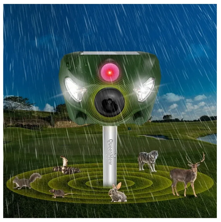 QueenMew Animal Away Ultrasonic Repeller - New in Box! image indicator(9)