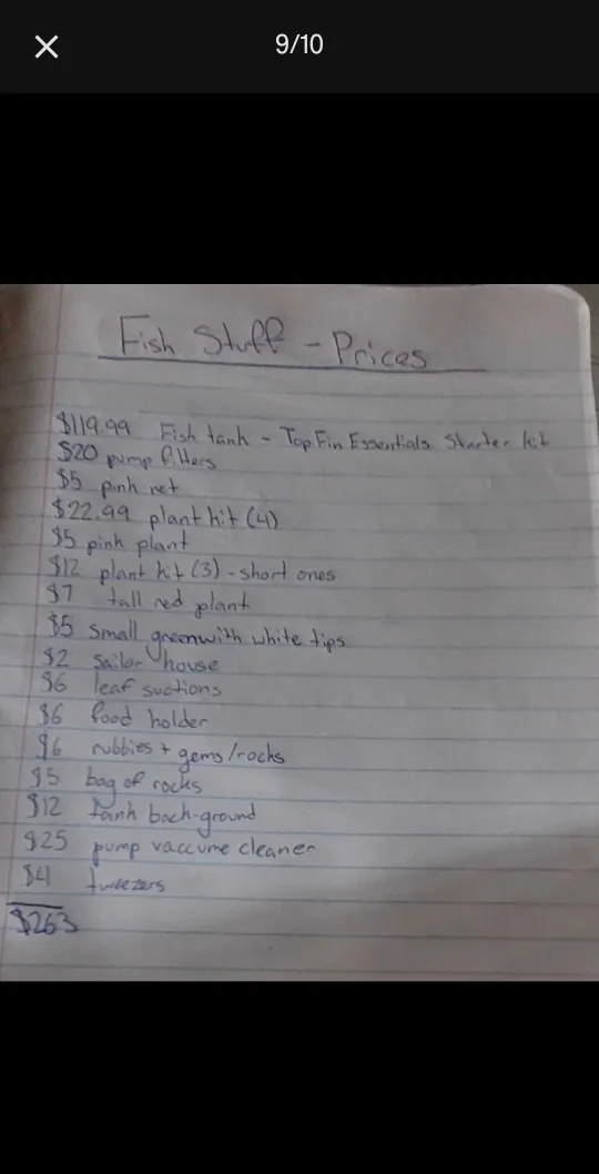 Fish Tank 5 1/2 gallons - Kit with EVERYTHING image indicator(9)