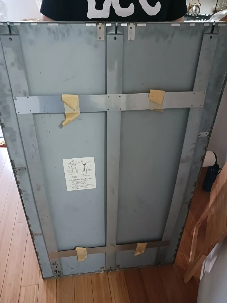 Industrial Heavy Large Modern Wall Mirror with Silver Frame image indicator(8)