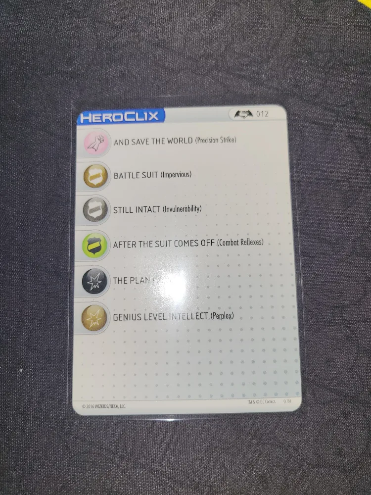 2016 Batman Vs Superman Heroclix Set: Batman #012 image indicator(6)