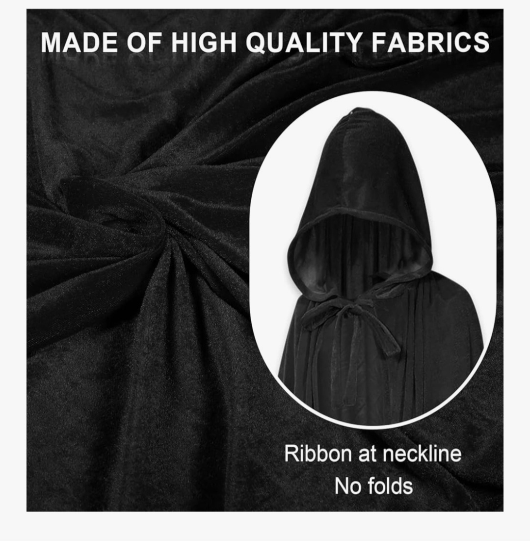 Black Velvet Cloak - photo 4