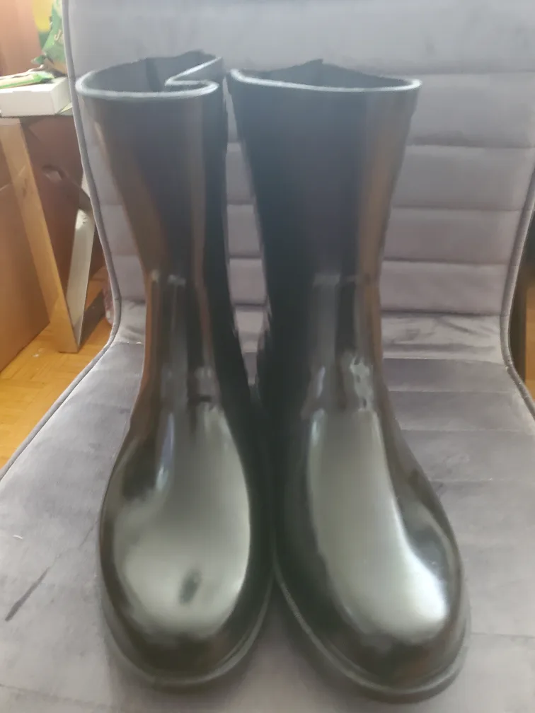 Addition elle Black Rain Boots Size 11 Wide image indicator(2)