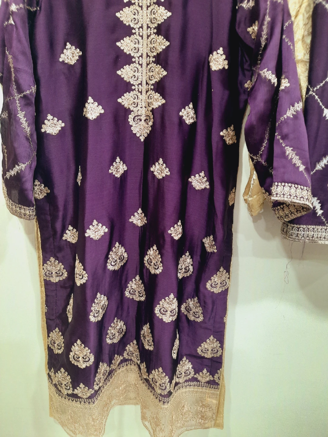 Purple Embroidered Salwar Kameez Suit - photo 4