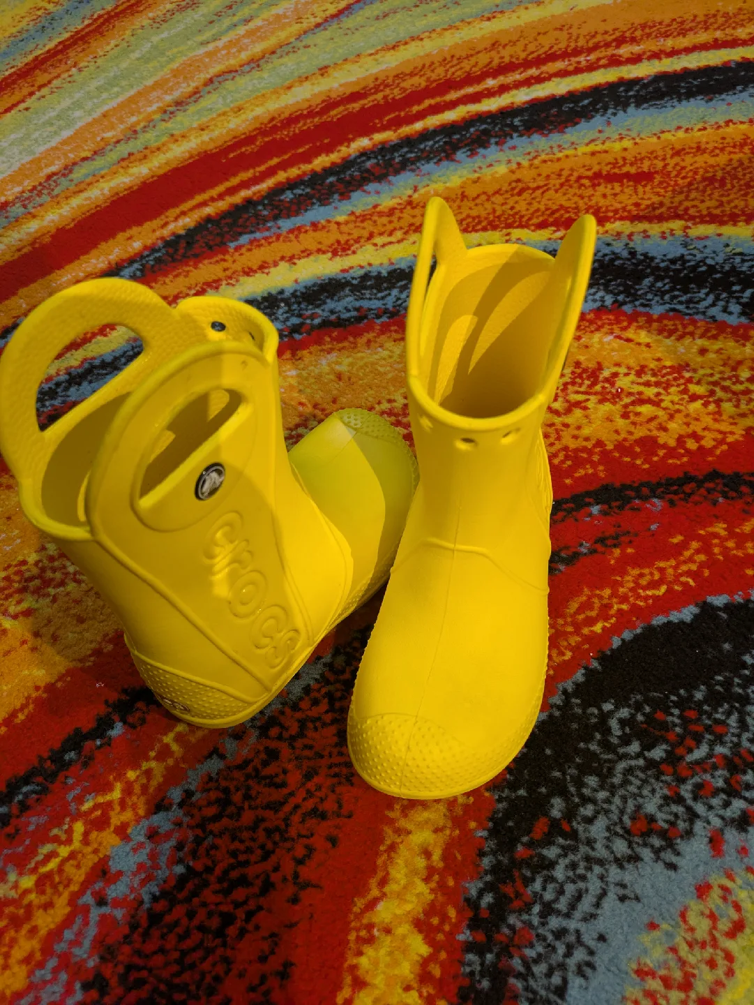 Crocs Yellow Handle Rain Boots - Size 10 image indicator(5)
