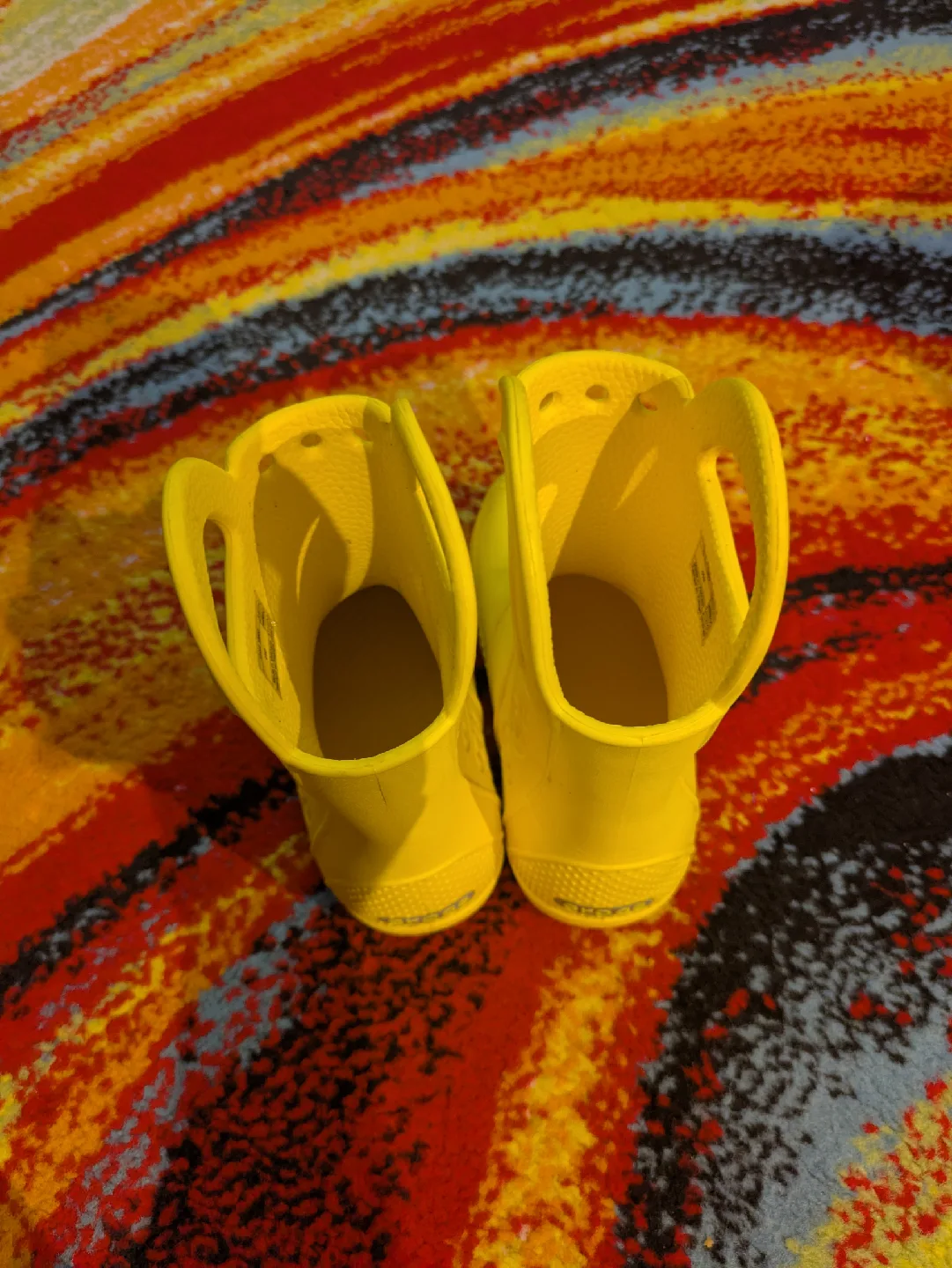 Crocs Yellow Handle Rain Boots - Size 10 image indicator(6)