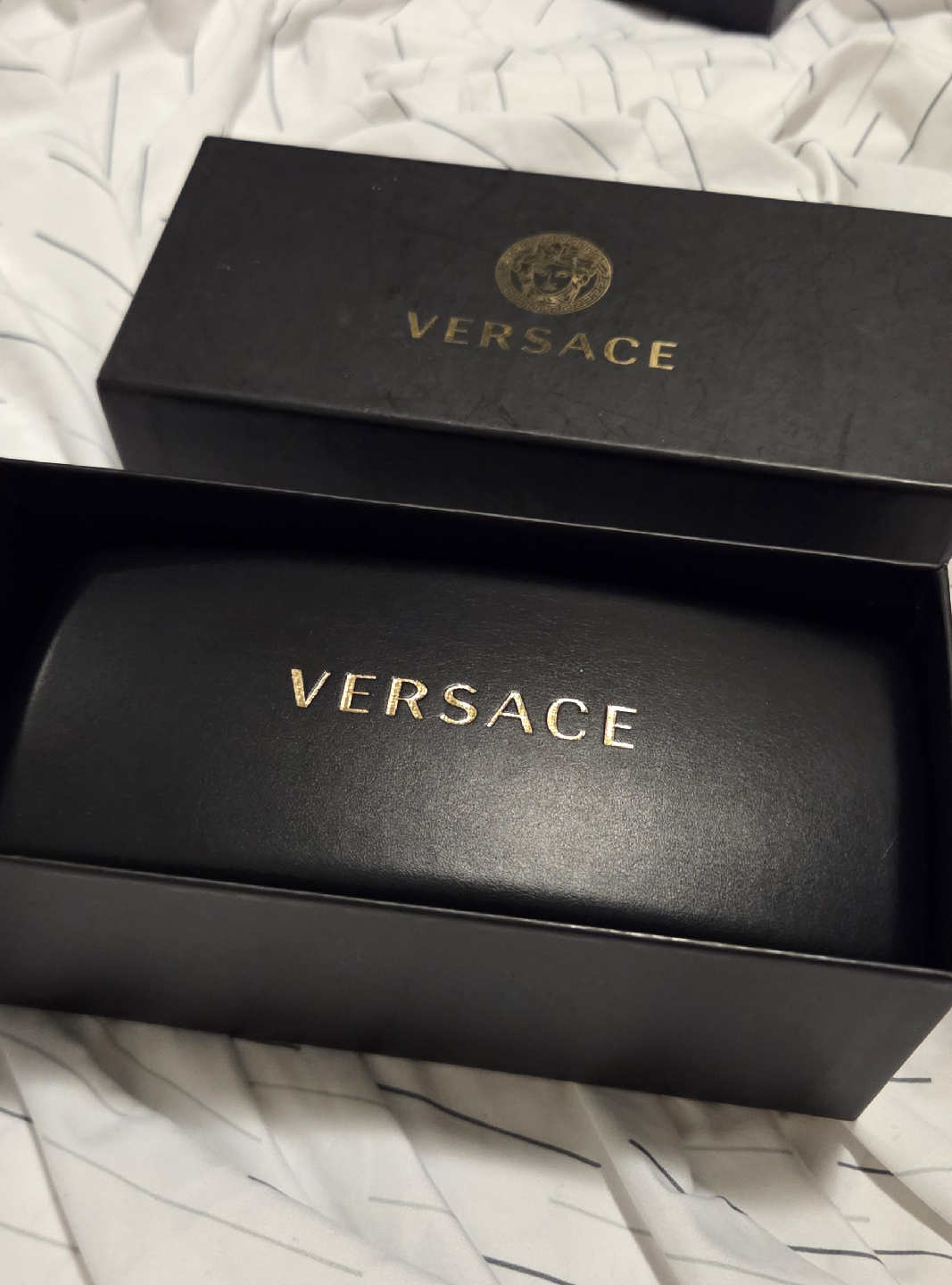 Versace Black Sunglasses with Case