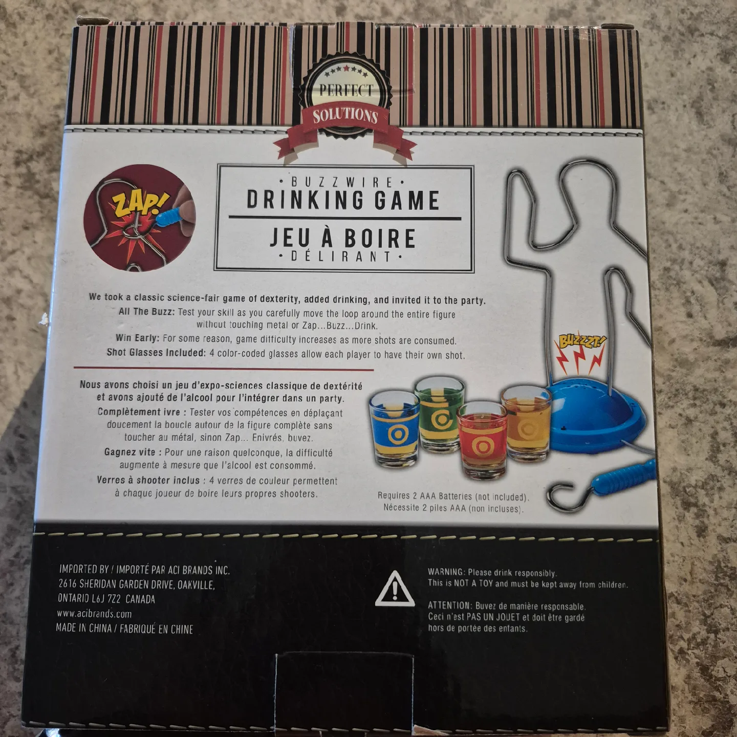 Perfect Solutions Buzzwire Drinking Game - New in Box! image indicator(2)