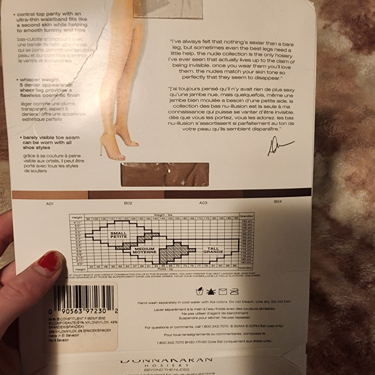 Donna Karan Pantyhose- Size Medium - photo 2