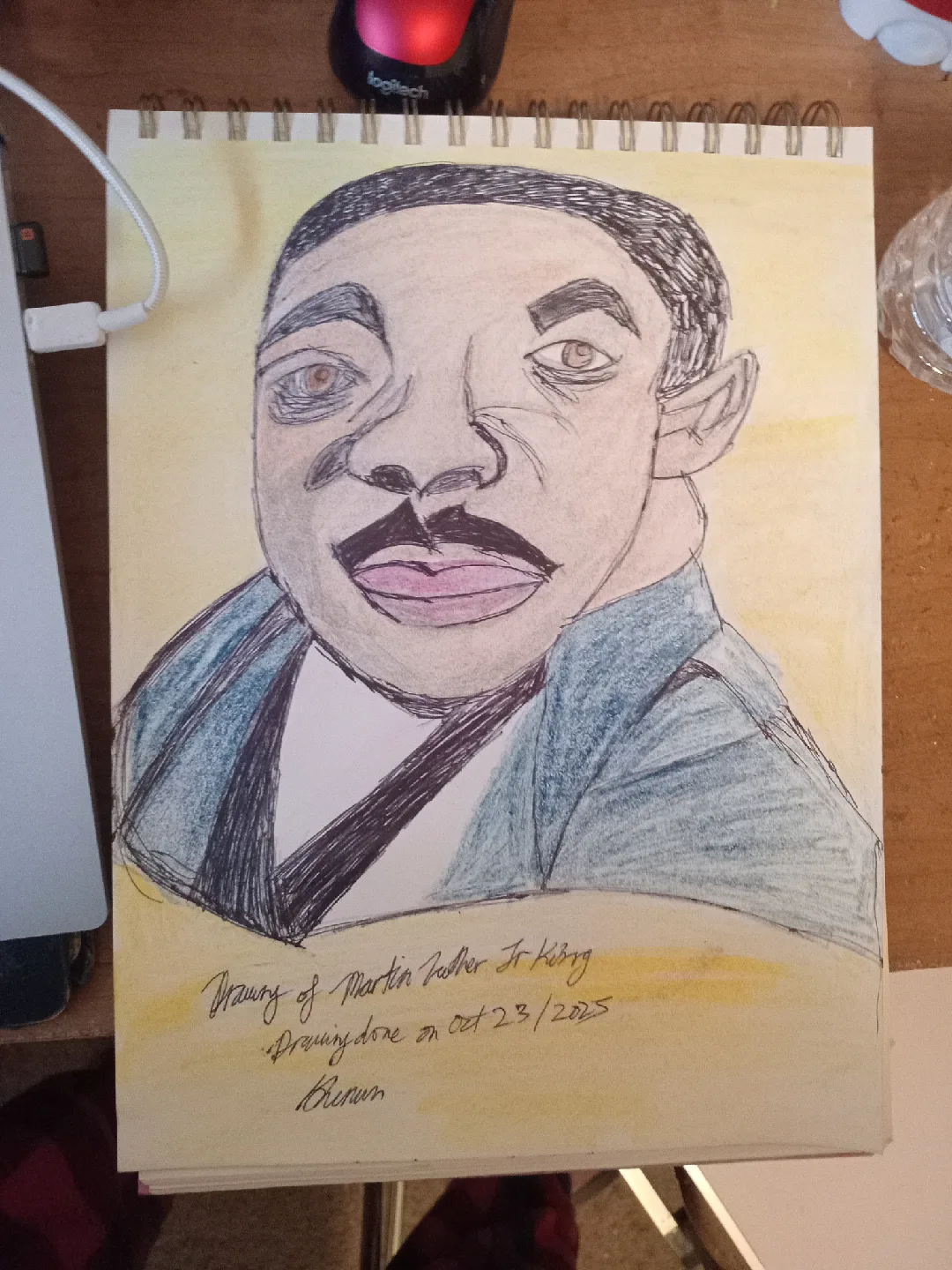 Martin Luther Jr King Drawing Illustration by custom artist image indicator(2)