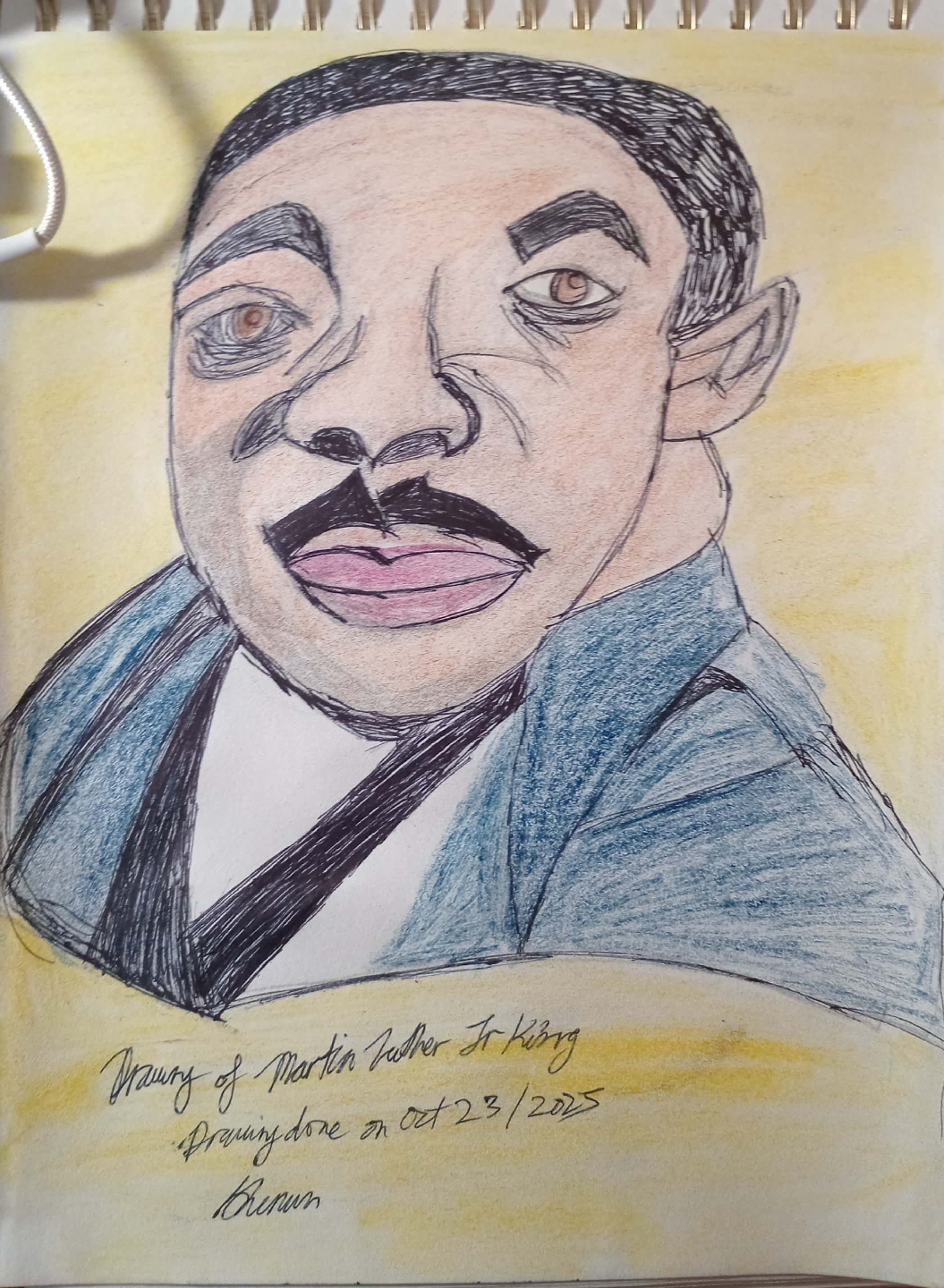 Martin Luther Jr King Drawing Illustration by custom artist - photo 5