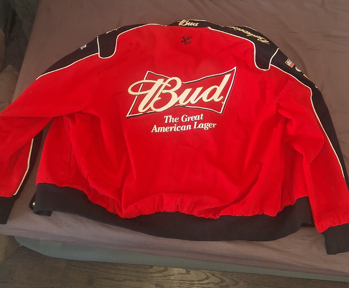 Chase Authentics Budweiser Racing Jacket - XL 🥕 - photo 3