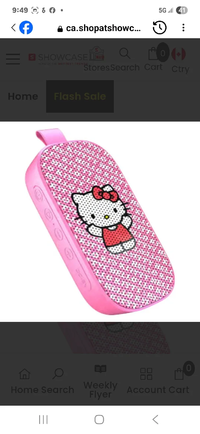 Hello Kitty Pink Bluetooth Speaker thumbnail