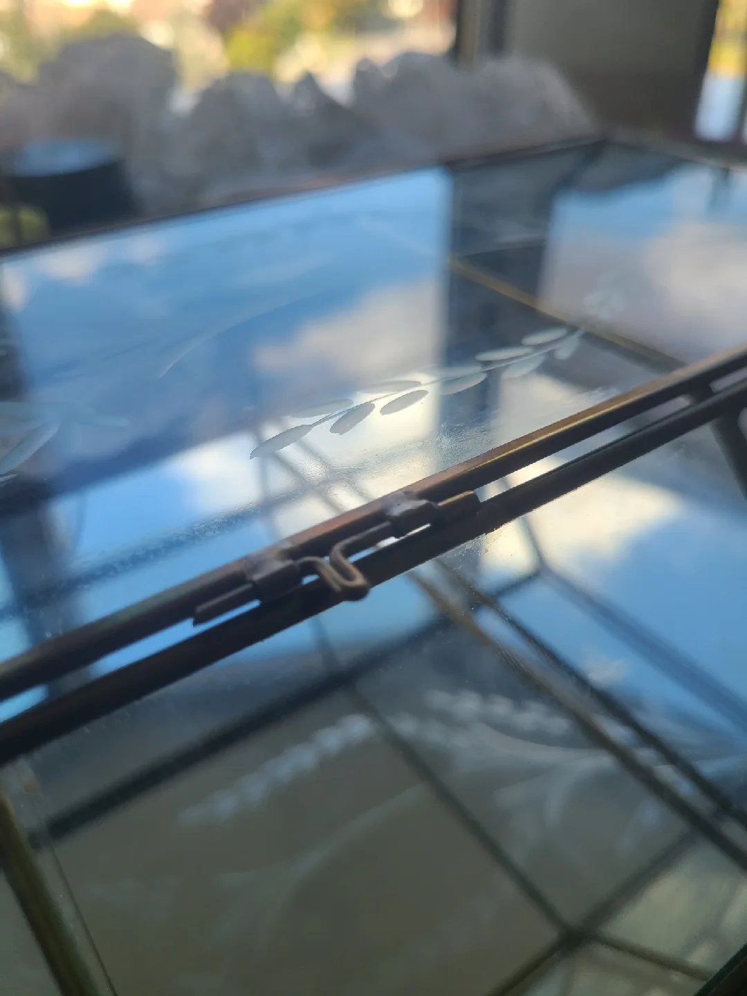 Vintage Glass & Brass Curio Cabinet image indicator(3)