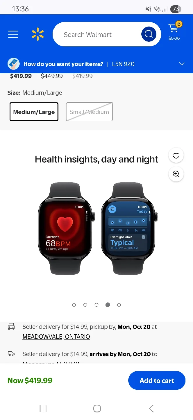 Apple Watch Series 10 - Sport Band - 46mm- Black image indicator(7)