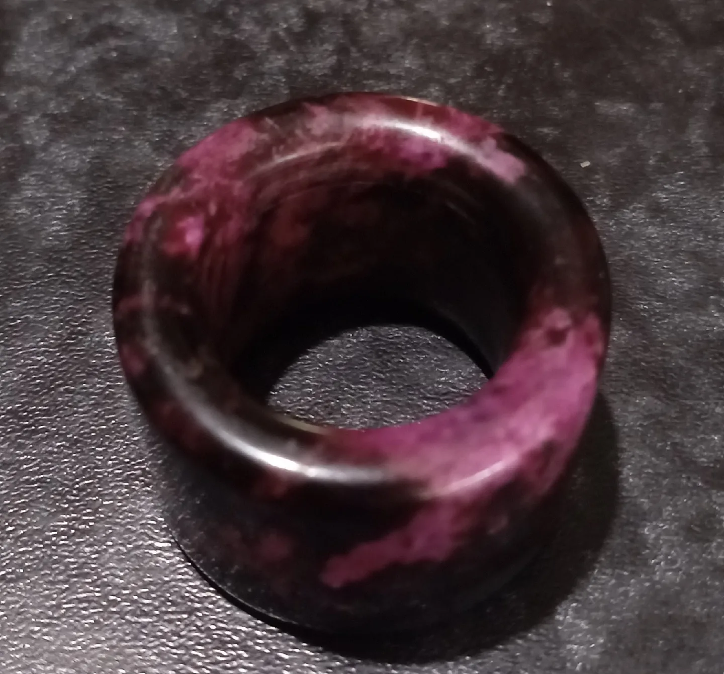 Pink & Black Stone Ring