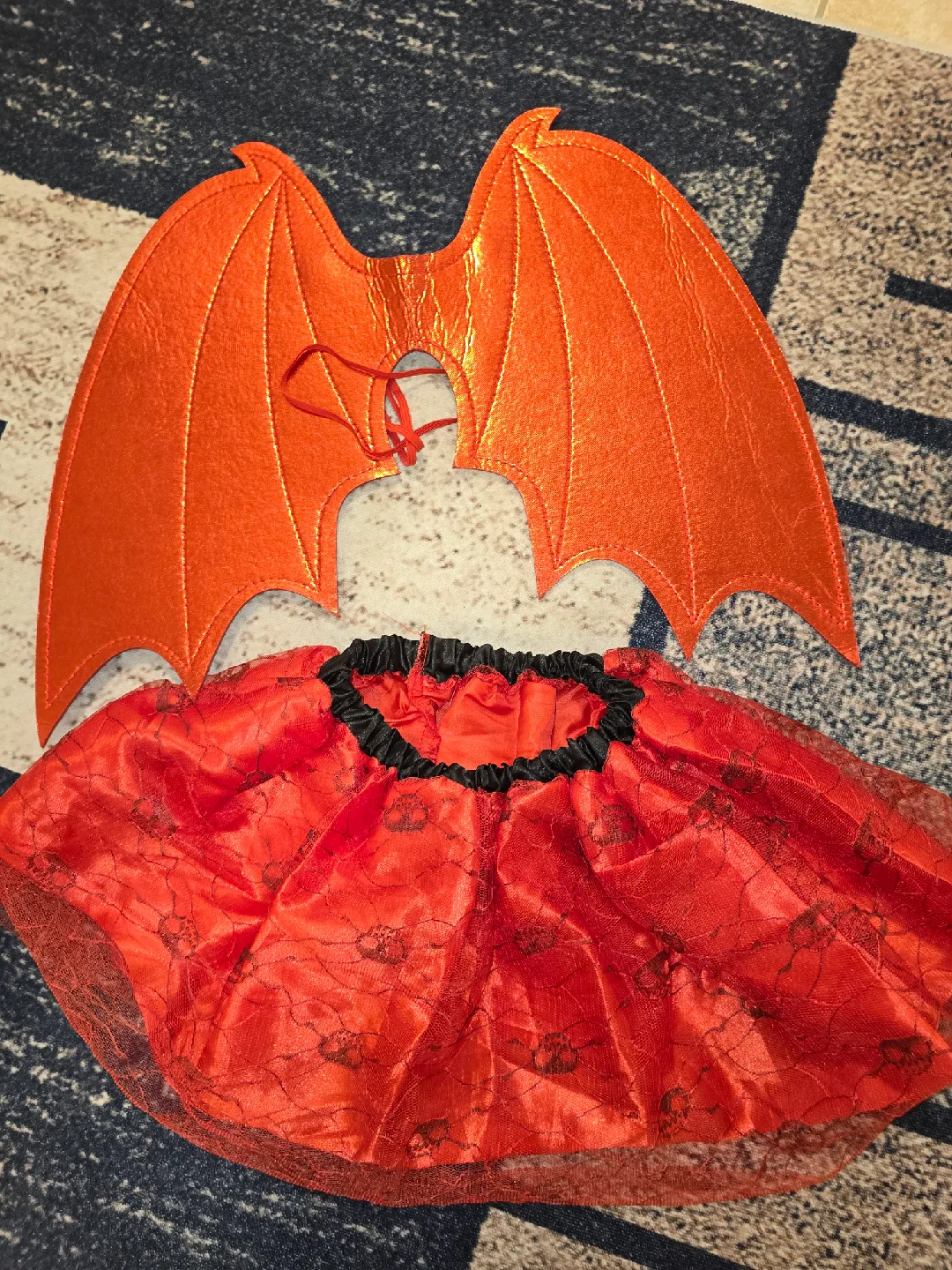 Halloween Costume - Red Skirt and Orange Wings image indicator(2)