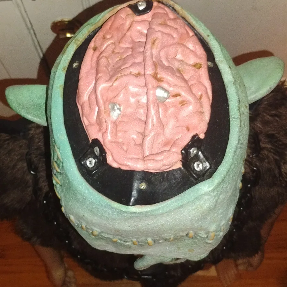 Mario Chiodo Frankenstein Brain Latex Rubber Halloween Mask image indicator(5)