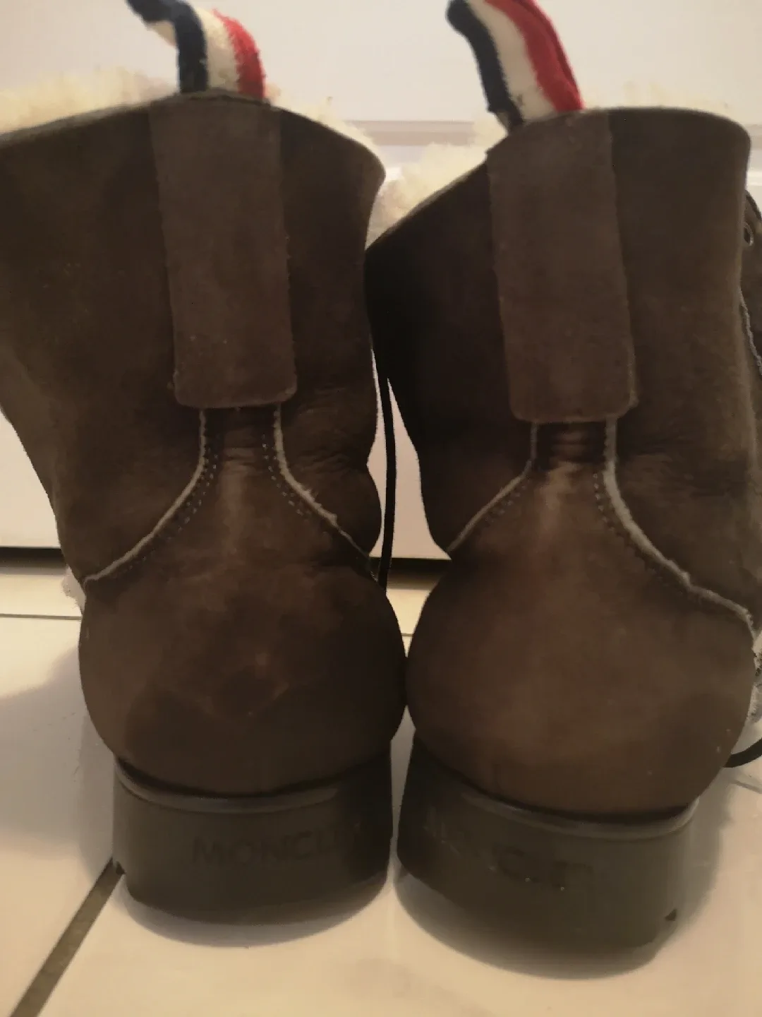 Moncler Brown Shearling Lined Boots - Size 40 image indicator(4)