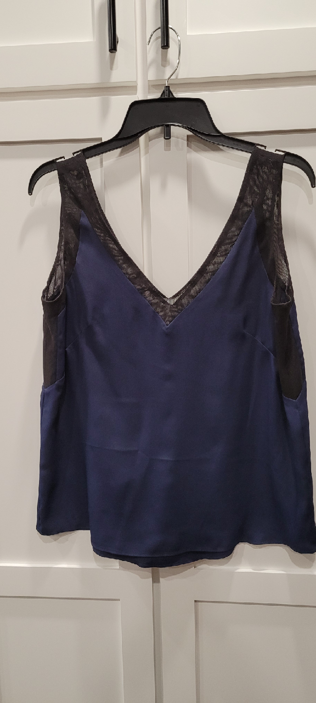 Anne Klein Navy & Black Tank Top - Size 10
