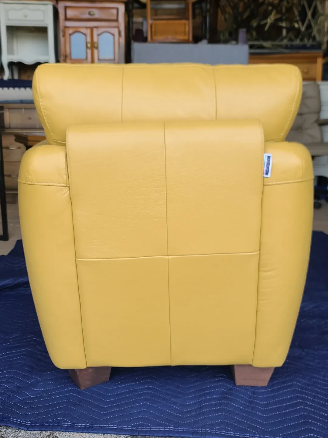 Dylan Italian Leather Lounge Chair Brown image indicator(3)