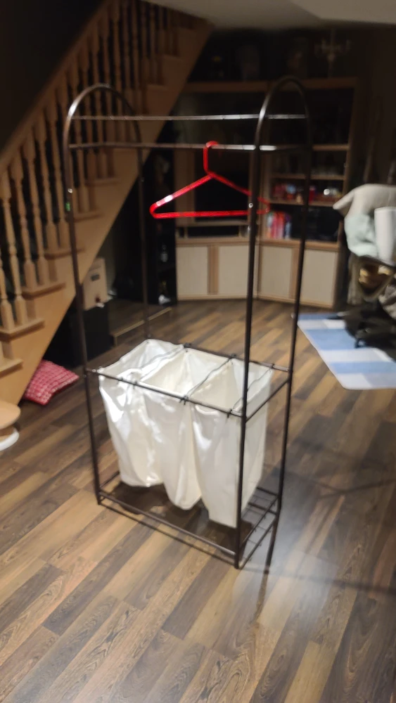 Laundry Sorter with Hanging Rack