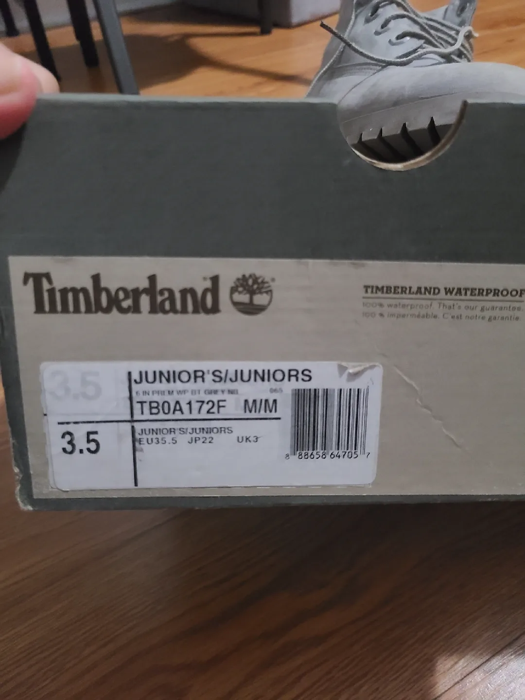 Timberland Junior 6-Inch Premium Waterproof Boots - Size 3.5 image indicator(3)