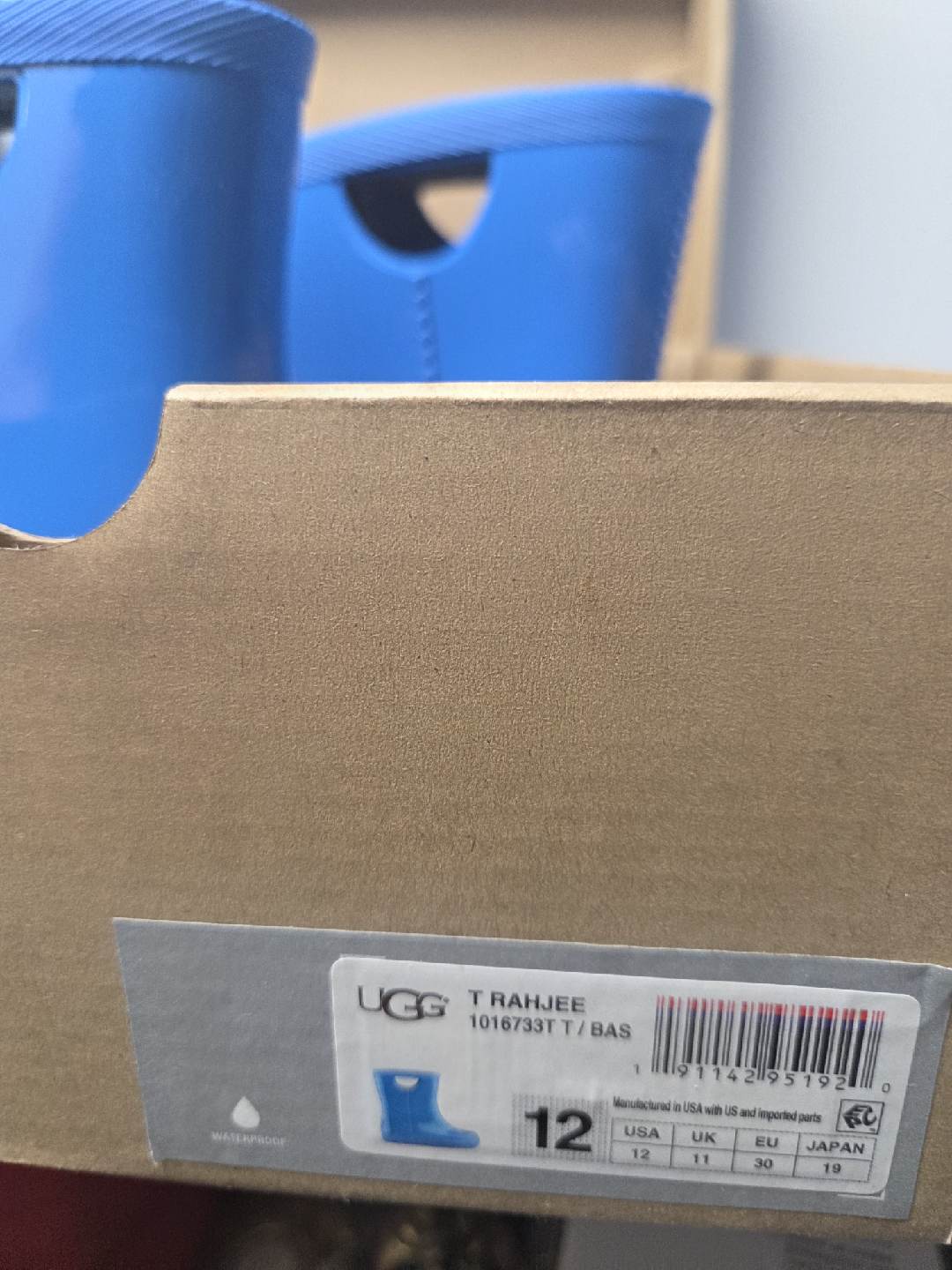 kids UGG T.RAHJEE Blue Boots Size 12 - photo 2