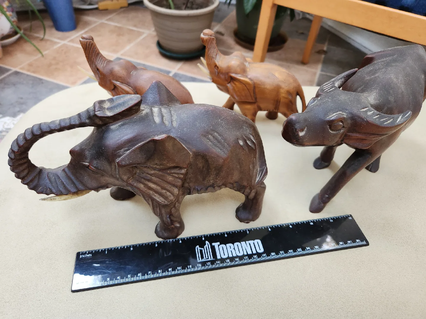 Hand Carved Wood Animal Figurines image indicator(6)