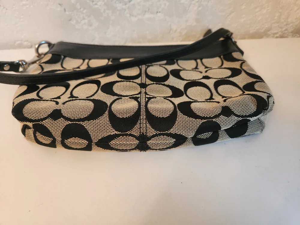 Coach Signature Canvas & Leather Small Handbag image indicator(3)