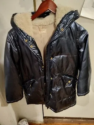 GIRL´S J. CREW CREWCUTS METALLIC PUFFER COAT size 10 thumbnail