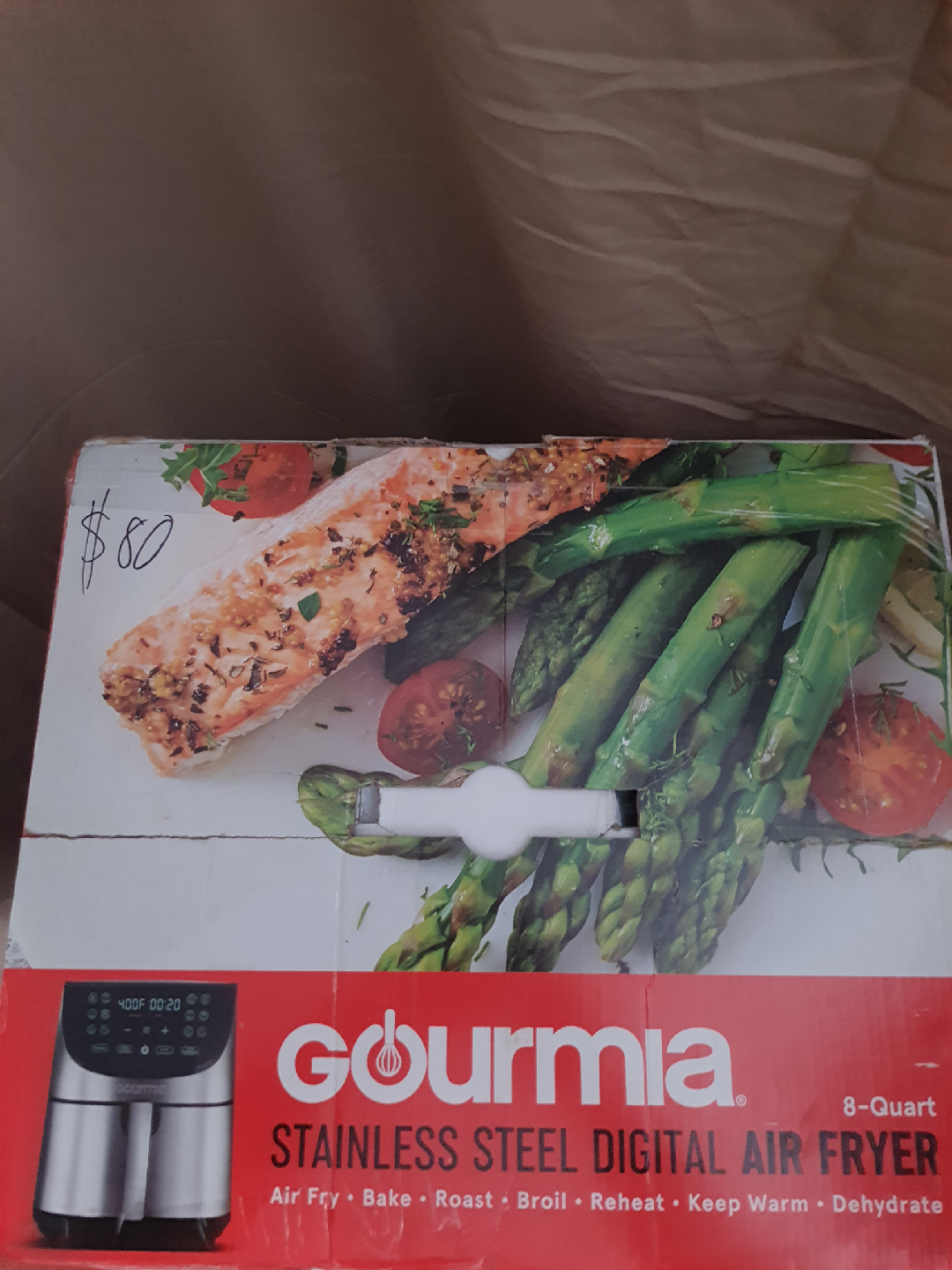 Gourmia 8-QT Digital Stainless Steel Air Fryer