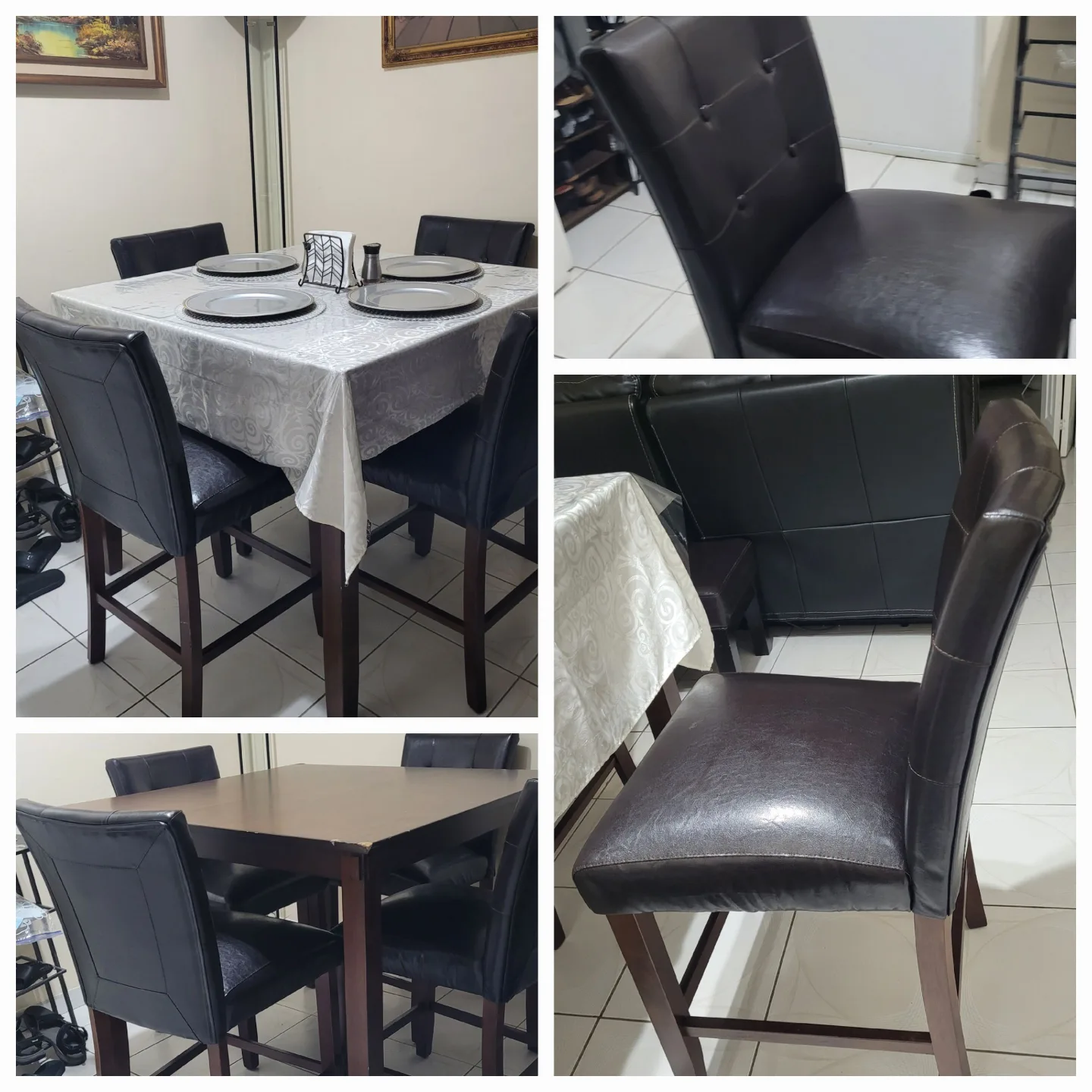 Dining Table Set with 4 Chairs image indicator(2)