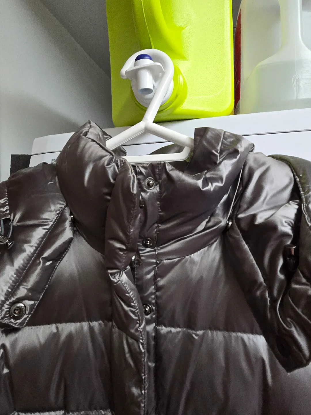 DKNY Silver  Puffer Coat - Size M image indicator(7)