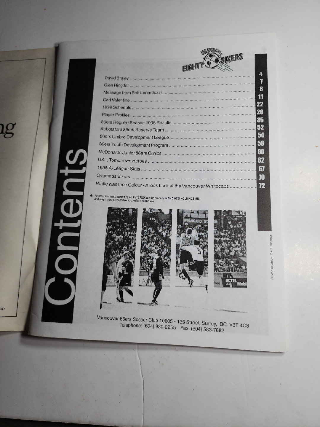 '99 Vancouver Eighty-Sixers Yearbook - photo 3