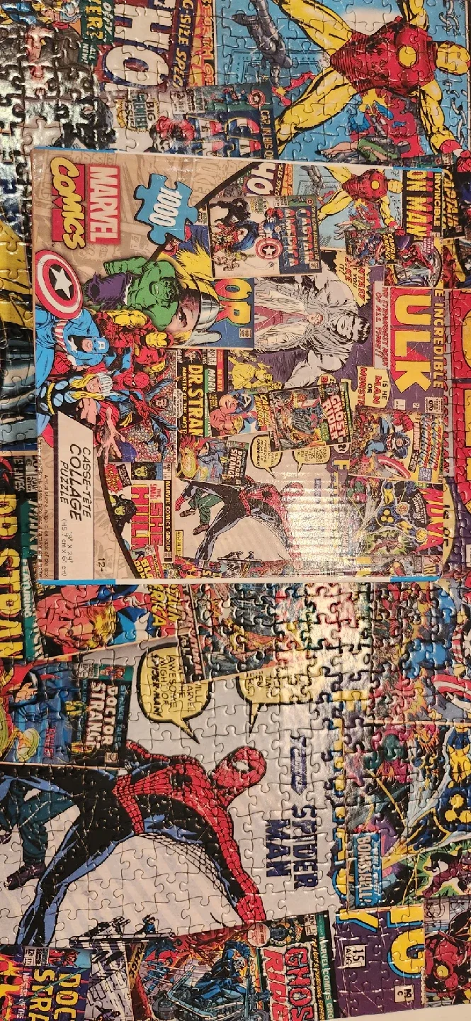 Marvel Comics Collage 1000 Piece Puzzle thumbnail