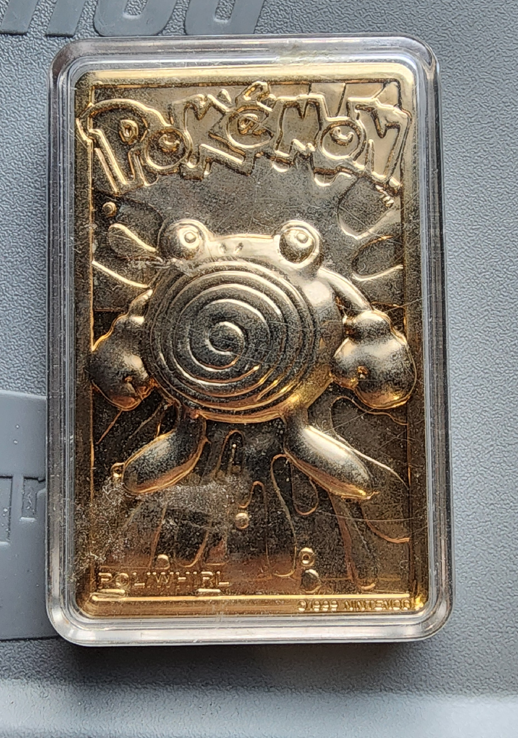 Pokémon Poliwag Gold Card