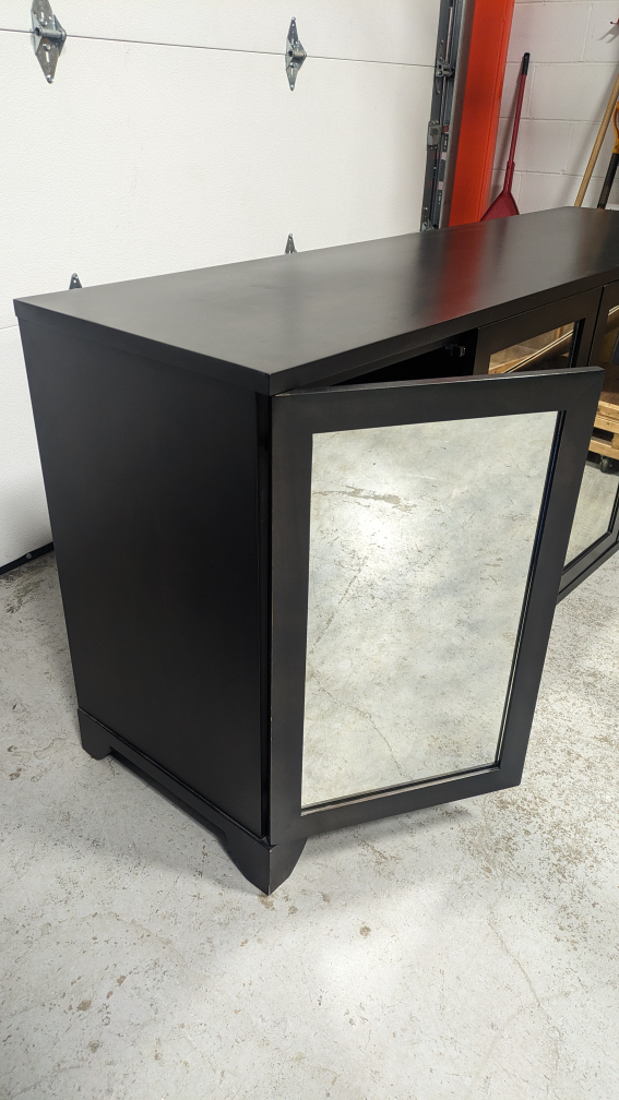 6' black buffet/credenza - photo 3