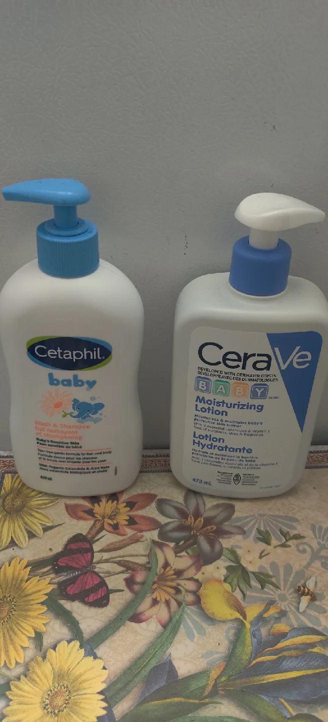 Cetaphil Baby Wash & Cerave Baby lotion thumbnail
